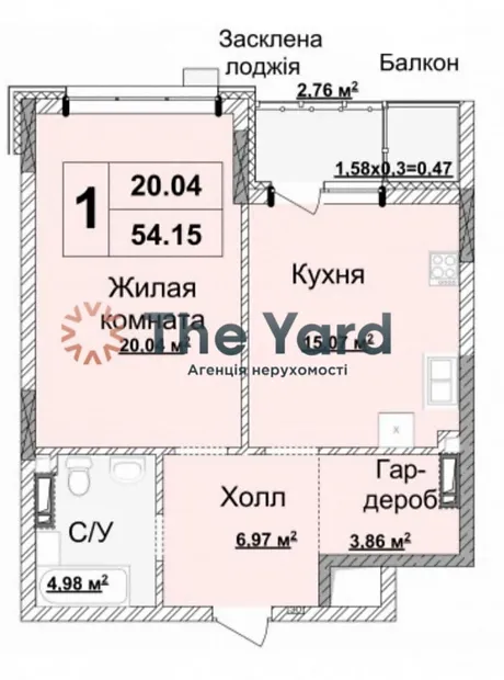 Квартира на вул. Андрія Верхогляда, 15Б в Києві, ID 166914, фото №3