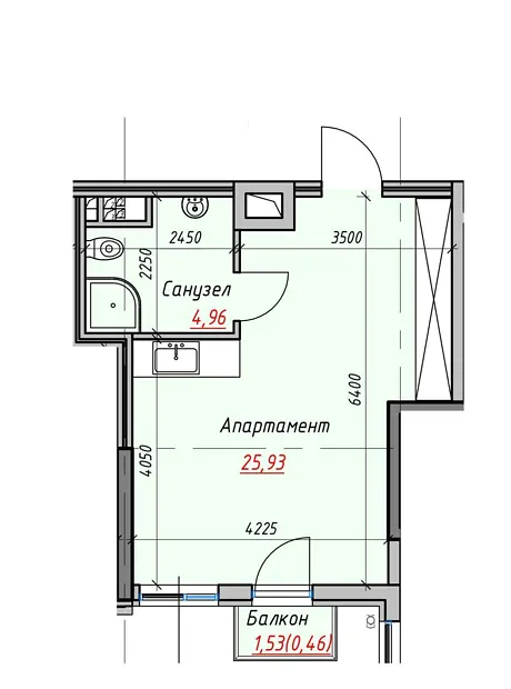 Квартира на вул. Дачна, 28Д в Одесі, ID 179614, фото №6