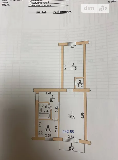 Квартира на вул. Віталія Шкуренка, 2А в Павлограді, ID 292029, фото №12