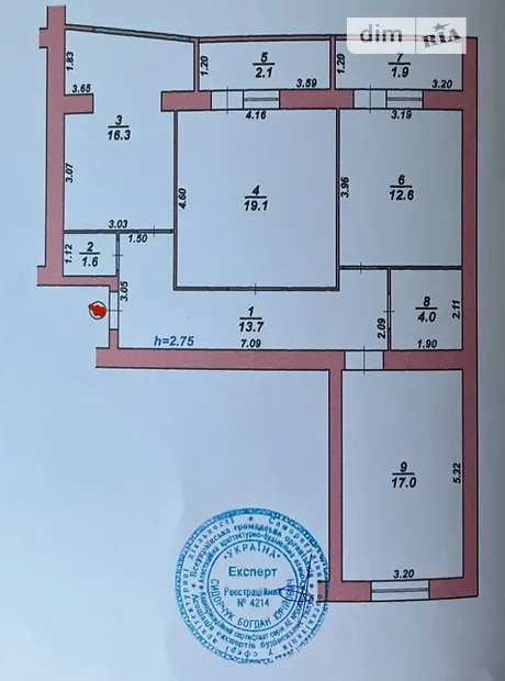 Квартира на шосе Старокостянтинівське 20/4А в Хмельницькому, ID 233065, фото №7
