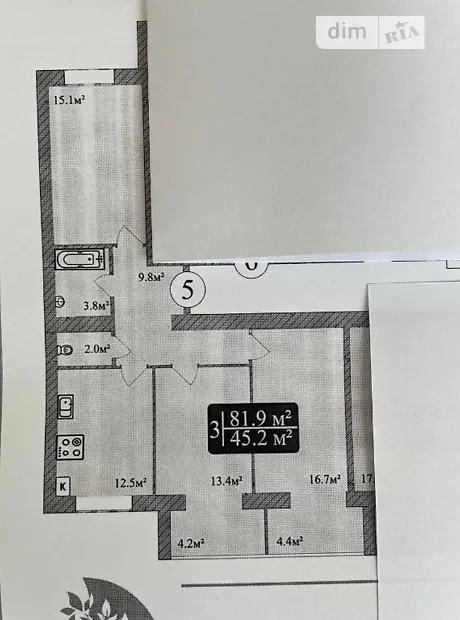 Квартира на вул. Проскурівського Підпілля, 165Г в Хмельницькому, ID 281985, фото №7