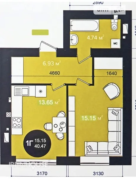 Квартира на вул. Соборна 2К/45 в Києві, ID 318520, фото №17