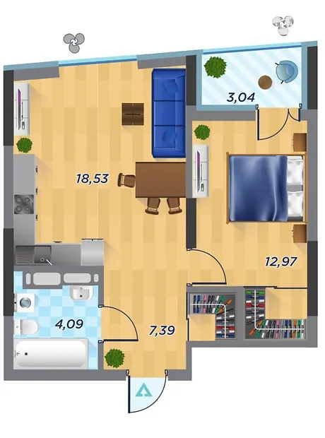 Квартира на вул. Шолуденка, 30 в Київ, ID 323589, фото №3