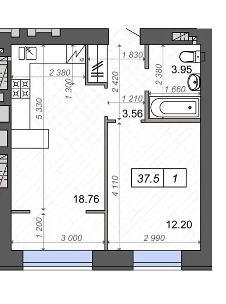 Квартира на вул. Миколи Сингаївського, 8К в Києві, ID 260017, фото №2