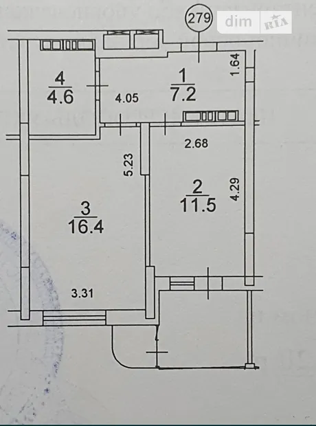 Квартира на вул. Юрія Кондратюка, 1 в Києві, ID 181465, фото №9