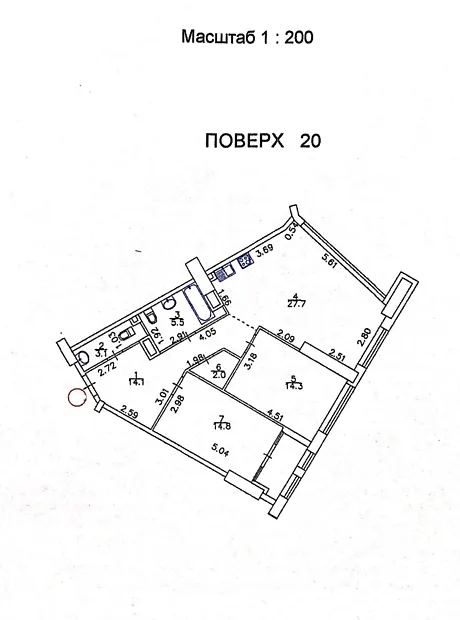 Квартира на просп. Берестейський, 11 в Києві, ID 169838, фото №4