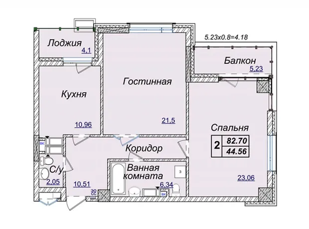 Квартира на вул. Андрія Верхогляда, 17В в Києві, ID 178024, фото №2