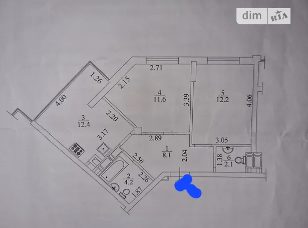 Квартира на вул. Юрія Мушкетика 25-В в Києві, ID 244800, фото №2