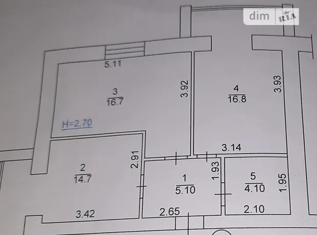Квартира на вул. Миколи Сингаївського, 2 в Києві, ID 224063, фото №32