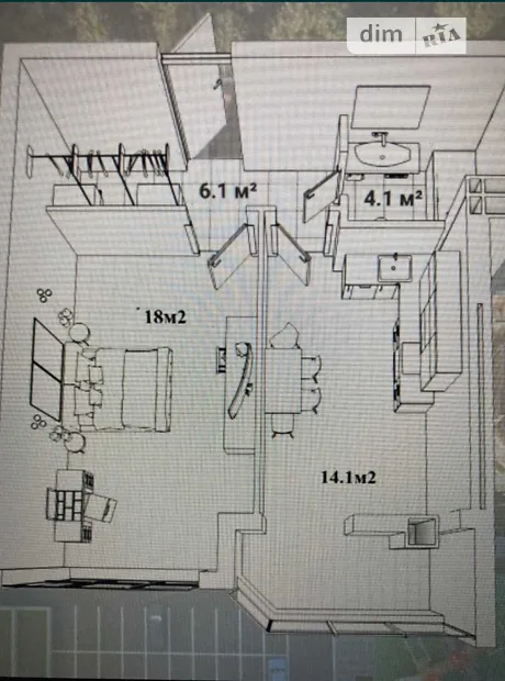 Квартира на вул. Університетська, 1Б в Києві, ID 243512, фото №10