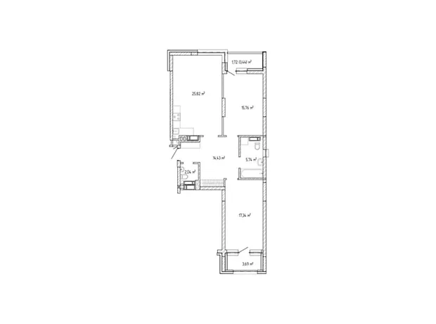 Квартира на вул. Соборна, 32 в Києві, ID 306566, фото №10