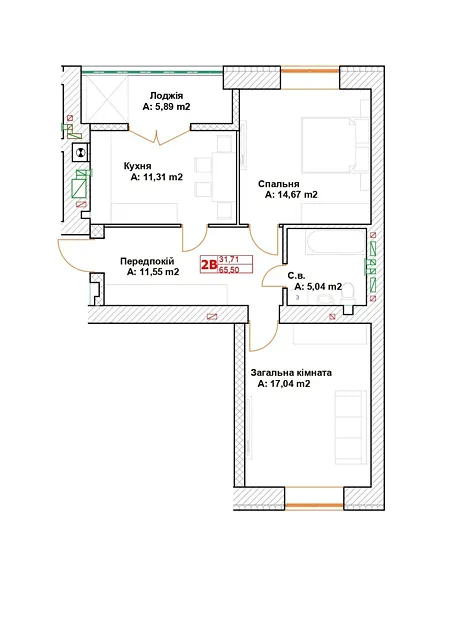 Квартира на вул. Вишнева, 35 в Києві, ID 229364, фото №3