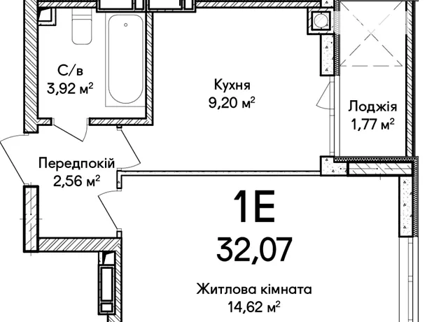 Квартира на вул. Кобилянської Ольги 1В/19 в Києві, ID 229849, фото №1