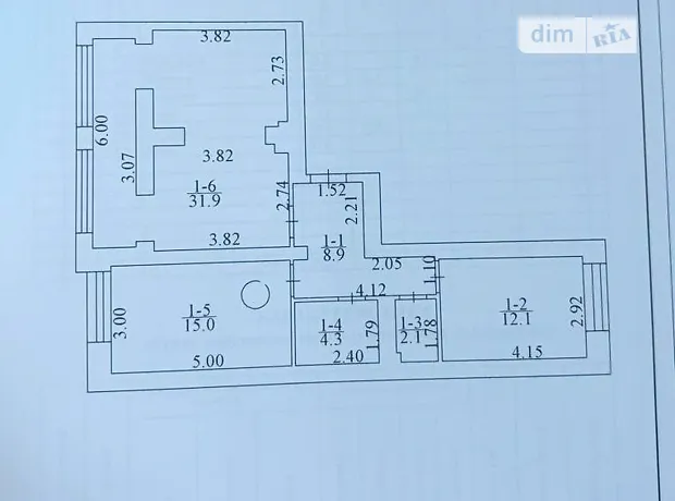 Квартира на вул. Кобилянської Ольги 1В/4 в Києві, ID 247645, фото №9