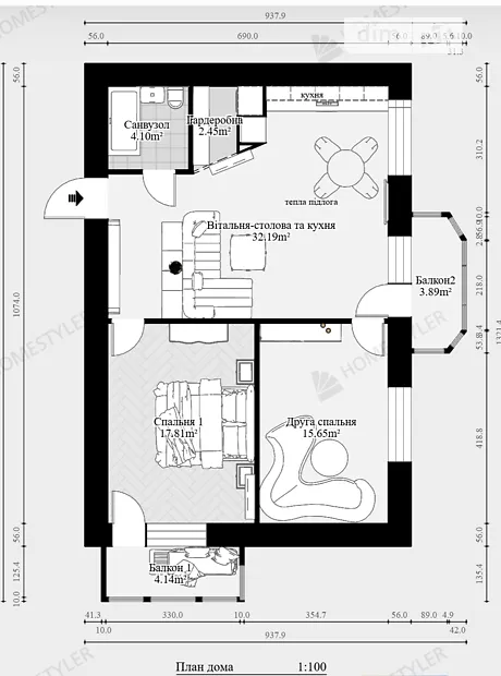 Квартира на вул. Соборності, 77А в Полтаві, ID 203193, фото №8