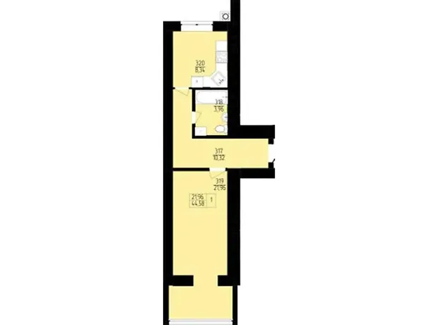 Квартира на пров. Франка Івана, 8 в Хмельницькому, ID 237890, фото №2
