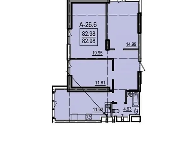 Квартира на вул. Дача Ковалевського, 5 в Одесі, ID 260752, фото №21