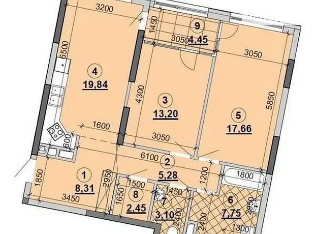 Квартира на наб. Дніпровська, 15Є в Києві, ID 204175, фото №9
