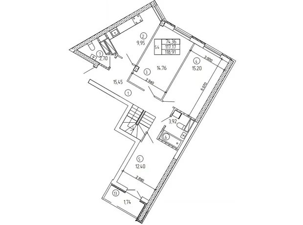Квартира на вул. Новопольова, 2 в Києві, ID 200014, фото №4