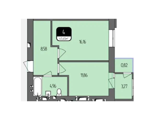 Квартира на вул. Гетьмана Мазепи, 6Ж в Хмельницький, ID 290853, фото №2