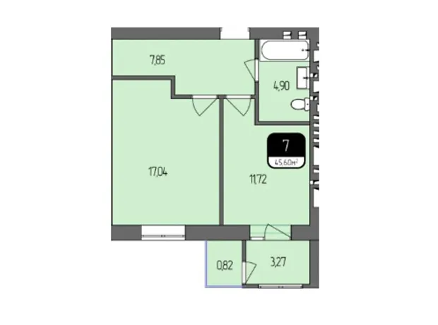 Квартира на вул. Гетьмана Мазепи, 6Ж в Хмельницький, ID 290857, фото №2