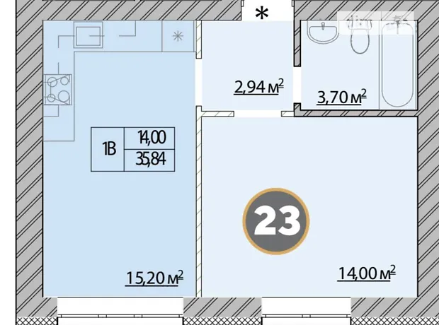 Квартира на вул. Соборна 2К/1 в Києві, ID 247138, фото №19