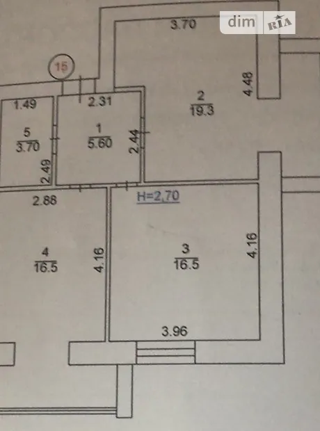 Квартира на вул. Миколи Сингаївського, 2Ц в Києві, ID 240394, фото №2