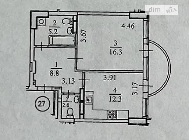 Квартира на вул. Федора Ернста, 16В в Києві, ID 165358, фото №1