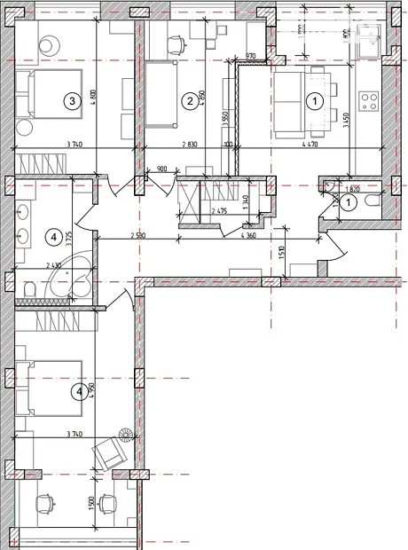 Квартира на Сонячна набережна, 48А в Дніпрі, ID 165905, фото №13