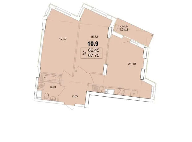 Квартира на вул. Чубаївська, 1 в Одесі, ID 204979, фото №9