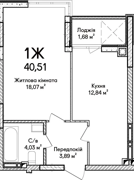 Квартира на вул. Ольги Кобилянської 1В/26 в Києві, ID 246646, фото №3