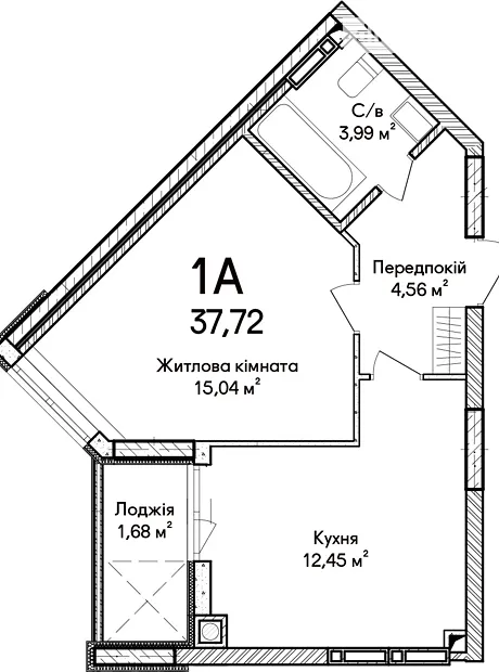 Квартира на вул. Ольги Кобилянської 1В/26 в Києві, ID 229828, фото №5