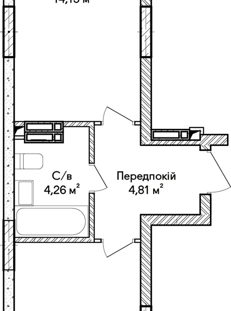 Квартира на вул. Ольги Кобилянської 1В/26 в Києві, ID 226264, фото №6