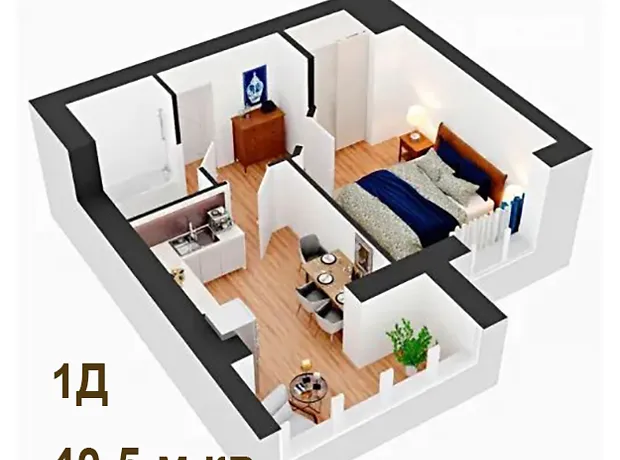 Квартира на вул. Івана Кожедуба, 4В в Києві, ID 239850, фото №3