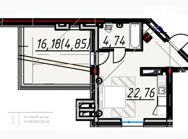 Квартира на вул. Фонтанська дор, 71А в Одесі, ID 182307, фото №7