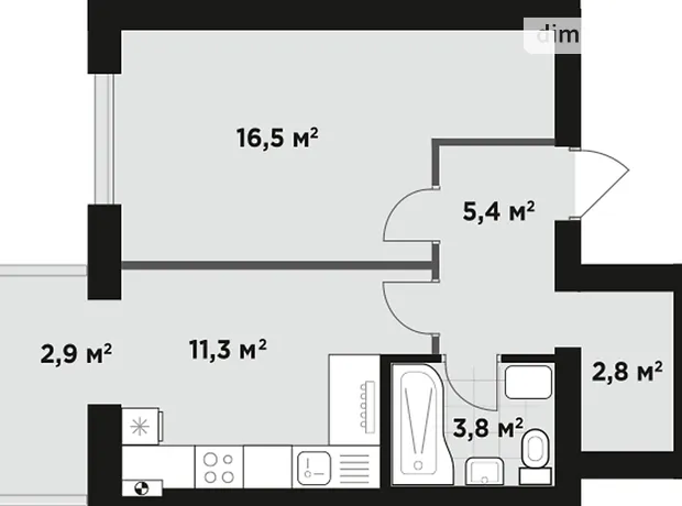 Квартира на вул. Бориса Гмирі, 7 в Києві, ID 261256, фото №1