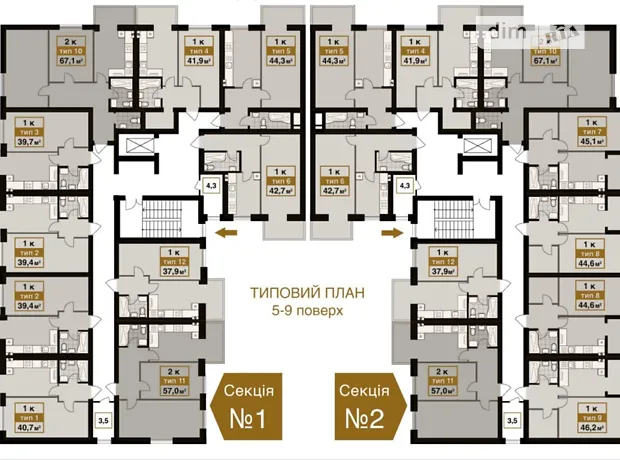 Квартира на вул. Бориса Гмирі, 7 в Києві, ID 261256, фото №3