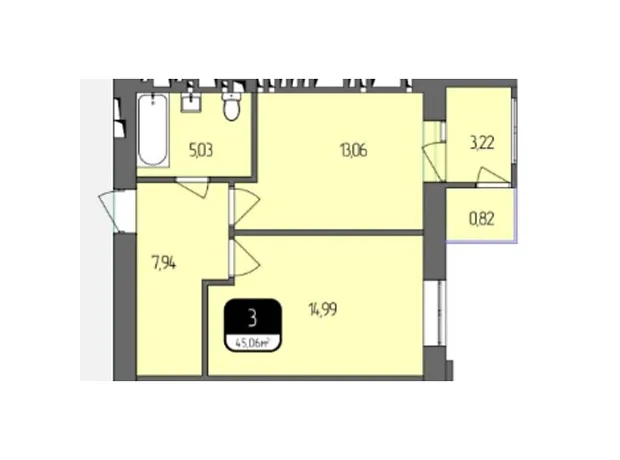 Квартира на вул. Гетьмана Мазепи, 6Ж в Хмельницькому, ID 230942, фото №2