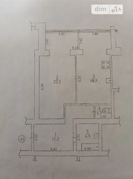 Квартира на вул. Олександра Говорухи, 26А в Запоріжжі, ID 175995, фото №17