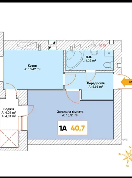 Квартира на пров. Тихого, 2 в Києві, ID 227628, фото №28