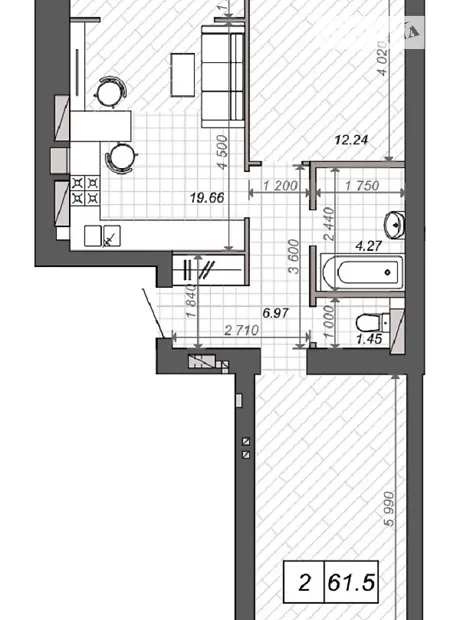 Квартира на вул. Миколи Сингаївського, 8К в Києві, ID 223881, фото №17