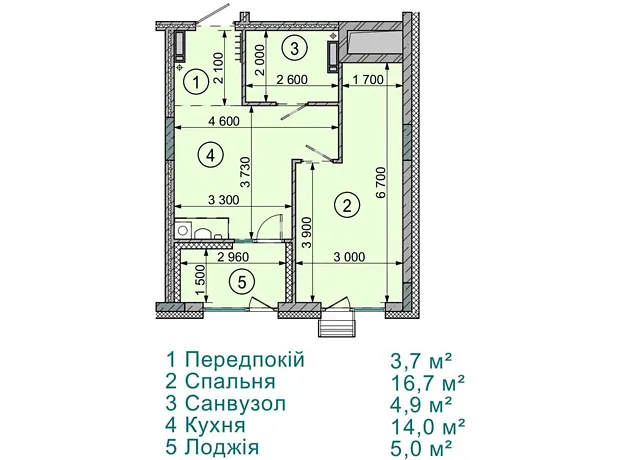 Квартира на вул. Соборна, 77А в Києві, ID 227289, фото №1