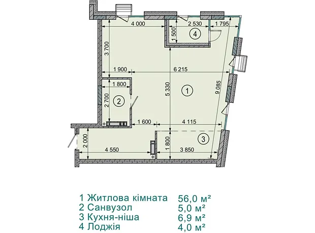 Квартира на вул. Соборна, 77А в Києві, ID 245173, фото №1