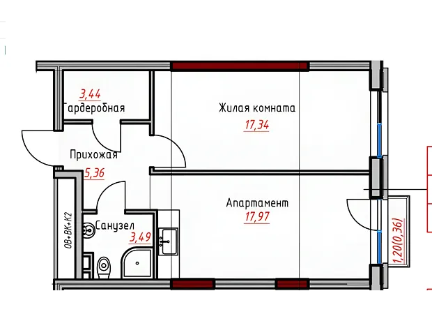 Квартира на вул. Дачна, 28Д в Одесі, ID 163766, фото №9