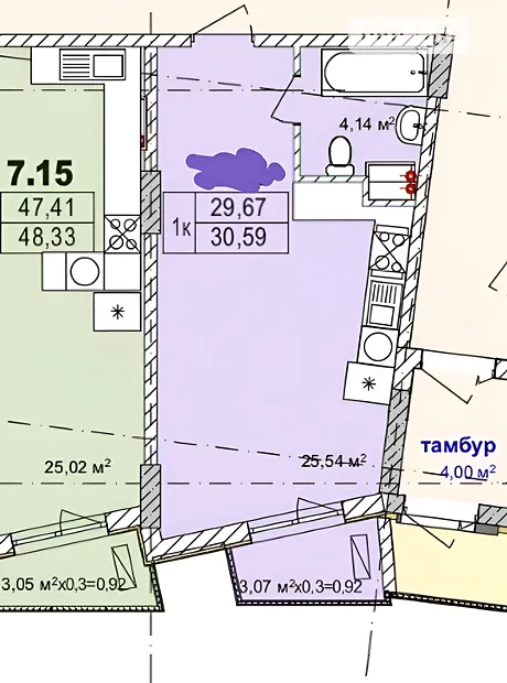 Квартира на вул. Чубаївська, 1 в Одесі, ID 261500, фото №8