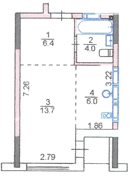 Квартира на вул. Квітки Цисик, 32 в Києві, ID 167284, фото №9