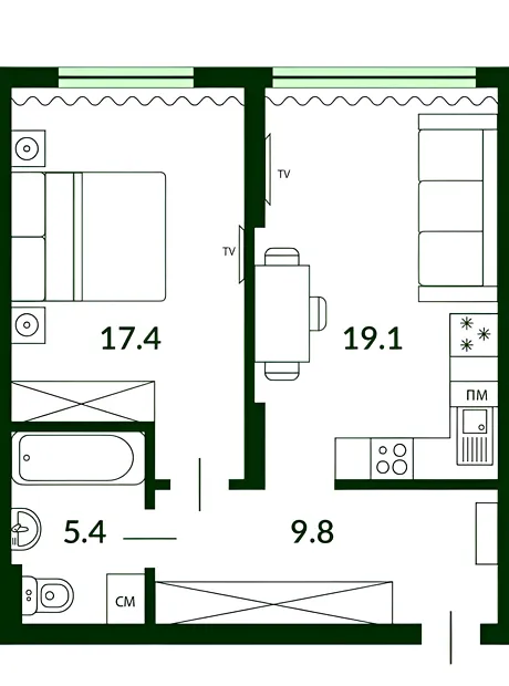Квартира на вул. Михайла Максимовича, 32А в Києві, ID 177103, фото №6