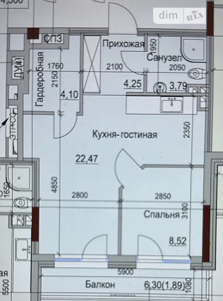 Квартира на вул. Дачна, 28Б в Одесі, ID 172170, фото №10