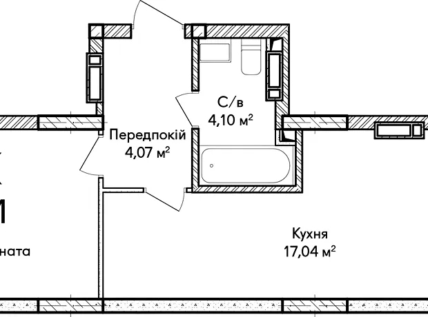 Квартира на вул. Кобилянської Ольги 1В/19 в Києві, ID 238475, фото №4
