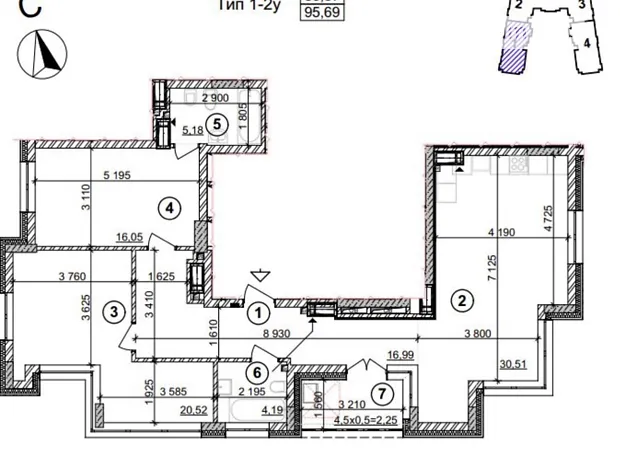 Квартира на просп. Берестейський, 42А в Києві, ID 199705, фото №2